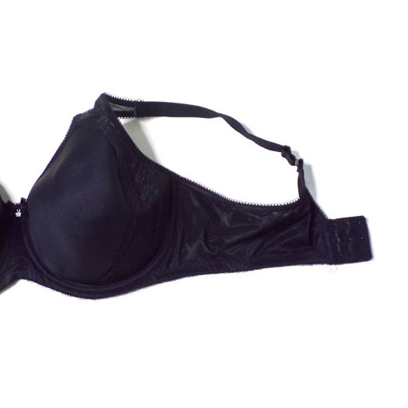 WACOAL Retro Chic Full Underwire Spacer Bra Black #853186 42DD NEW - Picture 6 of 8
